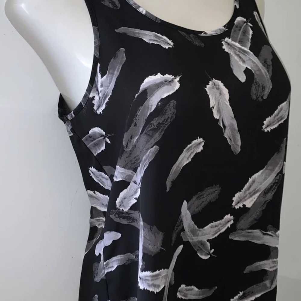 Express Black and Gray Split Back Tanks